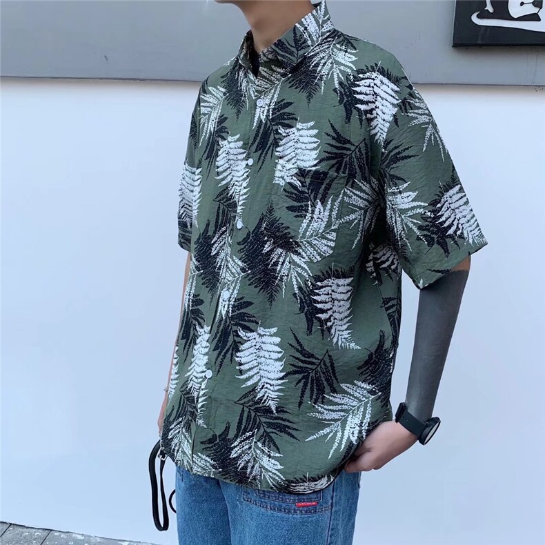 男夏季短袖衬衫潮流帅气休闲衬衫CS011P28,男装衬衫,星座1116-2