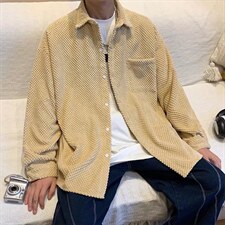 长袖衬衫男菠萝纹格子外套夹克衬衫C78P45，男装衬衫，星座1116-2