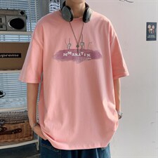 Equality港风潮牌JEW4ROOM韩版潮涂鸦印花短袖男oversize小众衣服，男装T恤，电商A129