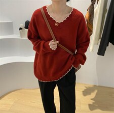 超强抗起球纱线定制毛衣，女装针织衫/毛衣，素妮