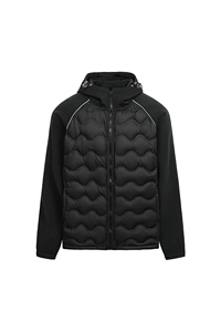 冬季开衫连帽拼接轻薄保暖羽绒服90白鸭绒 XZ309 Y95657  P125图片