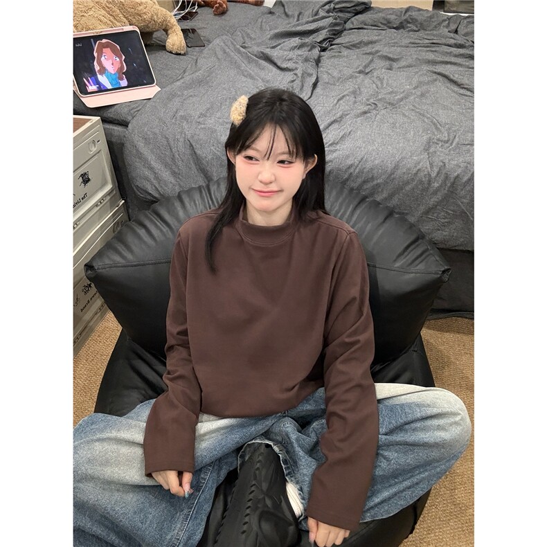 现货30万德绒小高领打底长袖T恤男女DR01-P17单装+1量大可谈图片