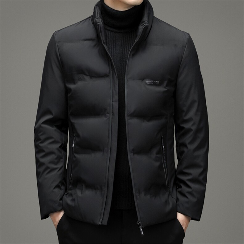21冬季新款潮流立领棉服时尚商务休闲纯色棉衣男装ZELD9713-P130图片