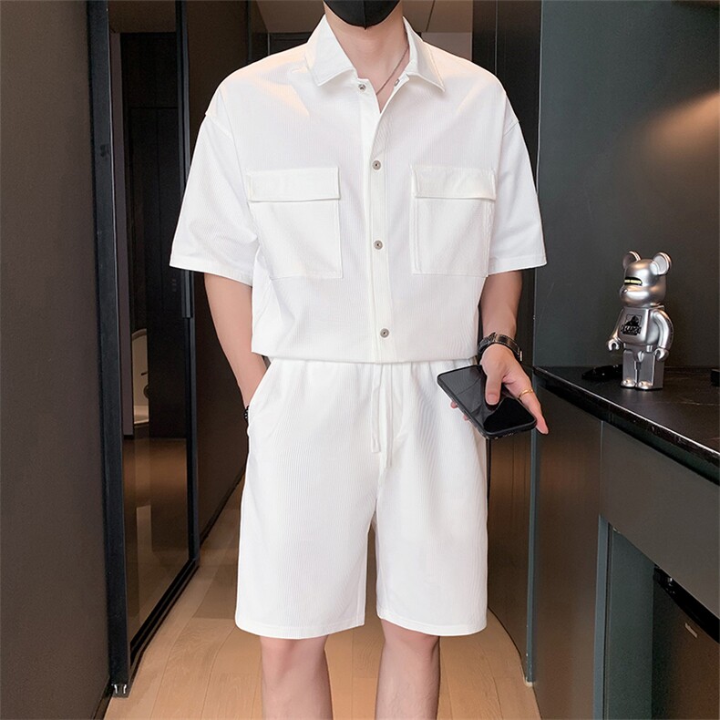 23年男士衬衫短裤套装A210-TZ310-P95，男装牛仔裤，电商A210