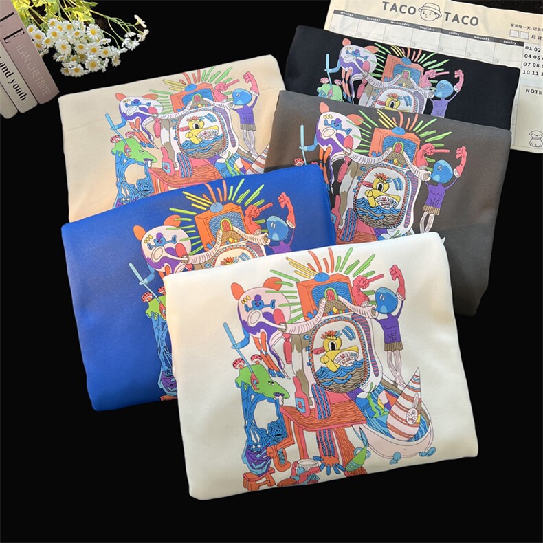 抖音供货、重磅加绒加厚卫衣秋圆领宽松D223A-DY-WY2213-P48,男装卫衣,电商019-1