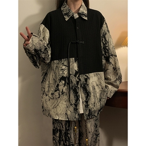 1新中式大码M-5XL套装TZ88797P90衬衫CS88799P45控78裤子88798P45图片