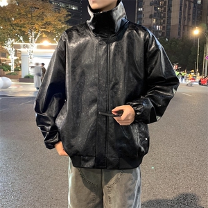 2026春季新款皮衣翻领夹克外套DSA157B-J2630-TP80图片