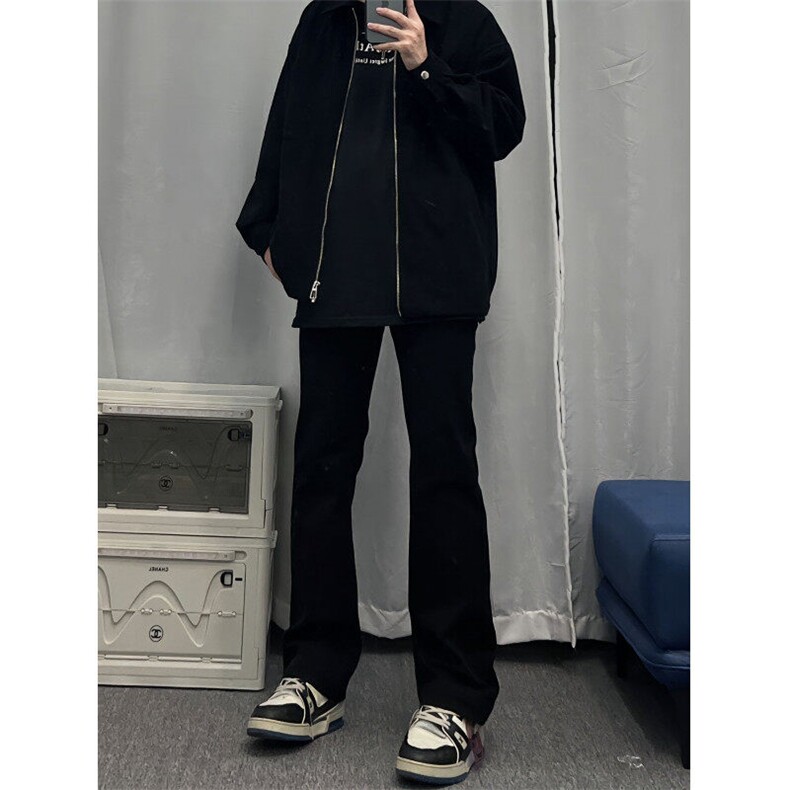 cleanfit弹力纯色修身直筒牛仔裤修身窄版直筒裤显瘦加绒65,男装牛仔裤,星座310A-4