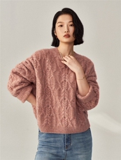 春秋韩版35%羊绒衫女套头圆领短款宽松百搭打底衫毛衣，女装羊绒衫，澳霖羊绒