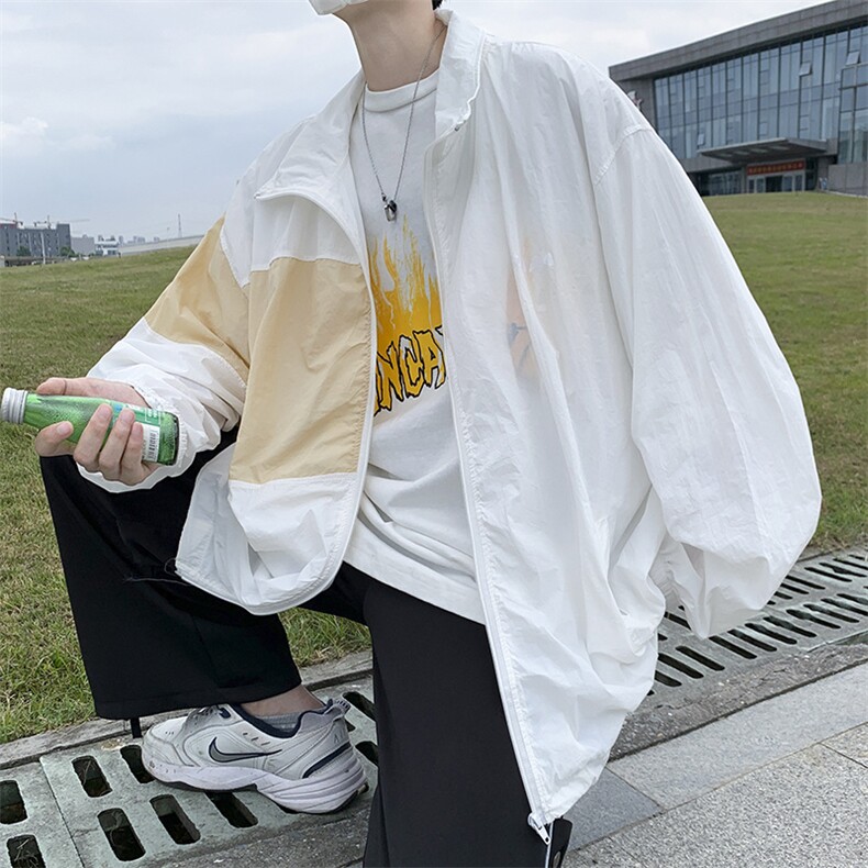日系原宿风披风外套男秋季新款夹克防晒衣J157P38,男装夹克,星座1116-2