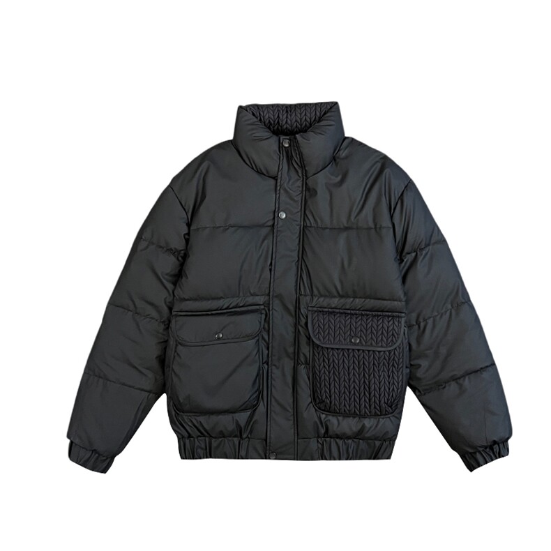 AY87/P138控178冬季社会小伙编织纹潮牌棉服痞帅百搭棉衣男黑首1,男装棉衣,星座305B-1
