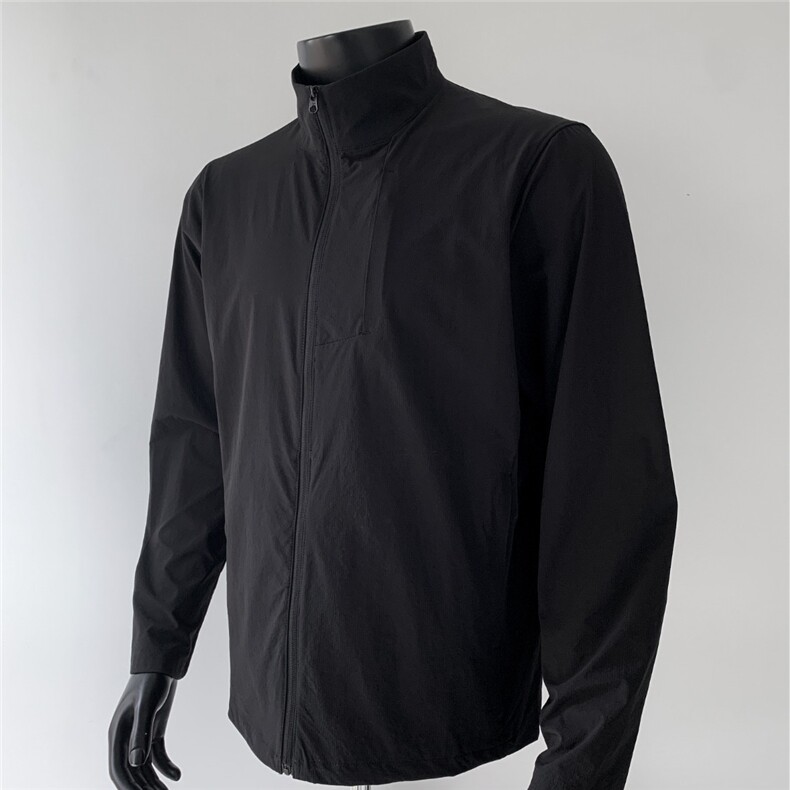 防晒户外肌理感骑行风衣立领透气舒适休闲运动风夹克JK117P48，男装夹克，星座1013-5
