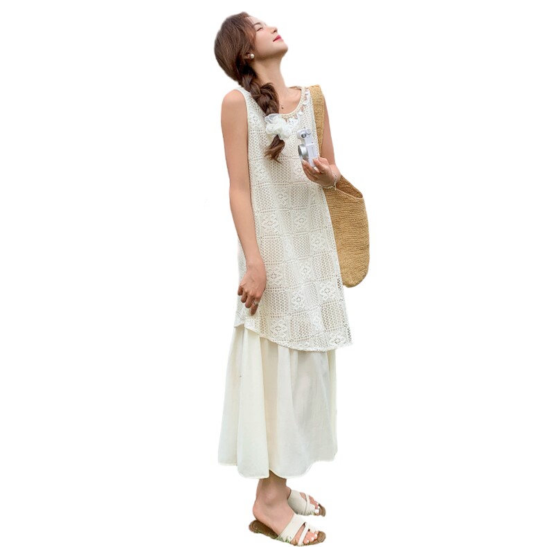 现货主推25夏装新款波西米亚风蕾丝连衣裙2D044-750-P155-K235,女装连衣裙,衣珂纱朗