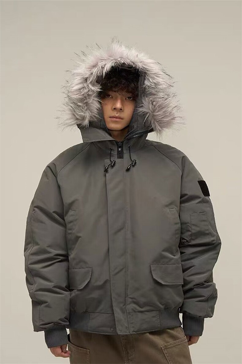 网络图慎用图片只展示大货毛领派克服工装棉服MY77917P138控198,男装棉衣,星座226-2