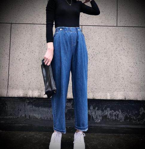 早秋直筒牛仔裤，女装牛仔裤，1+1 MAIN ROAD