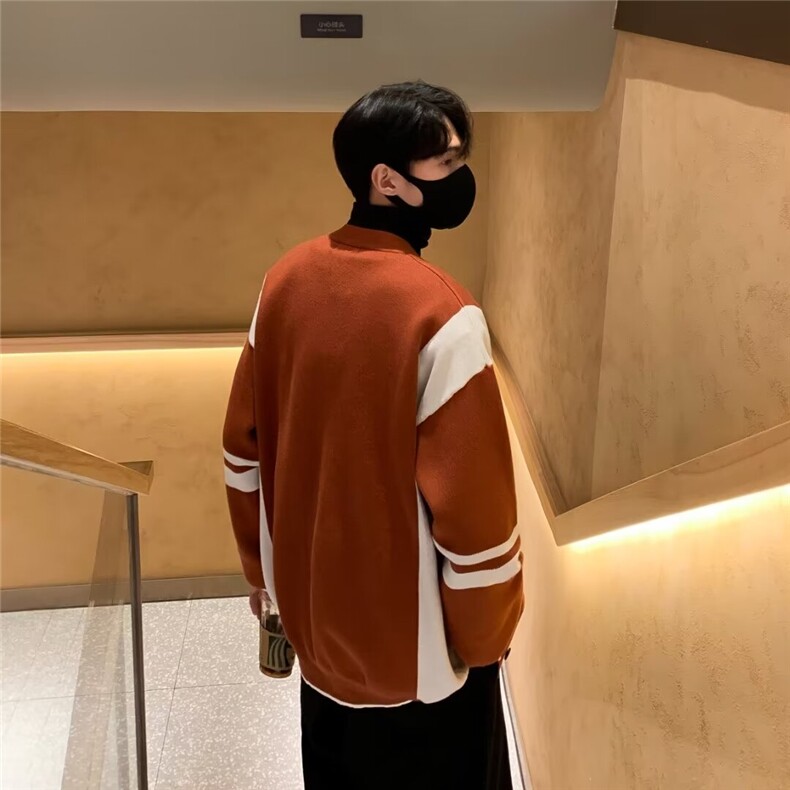 v领毛衣开衫男秋冬季新款潮流时尚针织衫美式复古百搭B620-P58,男装针织衫/毛衣,星座1109-3