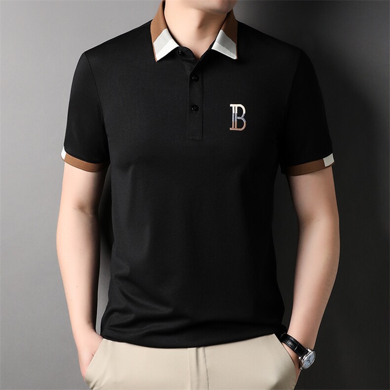 夏季Polo衫纯棉商务休闲男装短袖t恤宽松翻领半袖体恤HP88317-P60,男装Polo衫,星座1105-3
