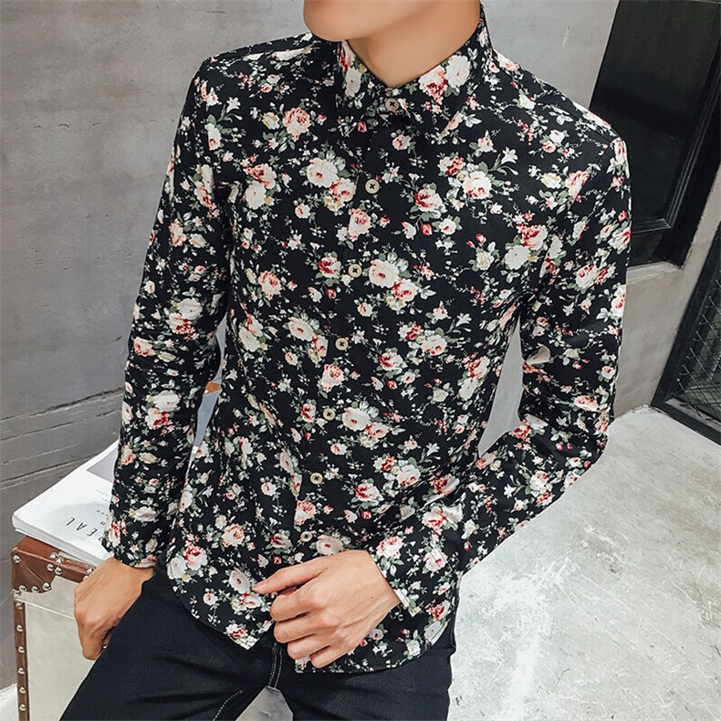 春秋长袖印花花衬衫衬衣228-CS11-P30,男装衬衫,星座228