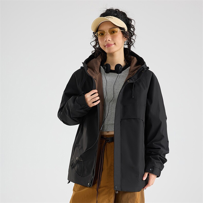 现货5W件冬季三防美式boxy解构连帽雪山冲锋衣棉衣男女棉服厚外套，男装夹克，电商A486-1