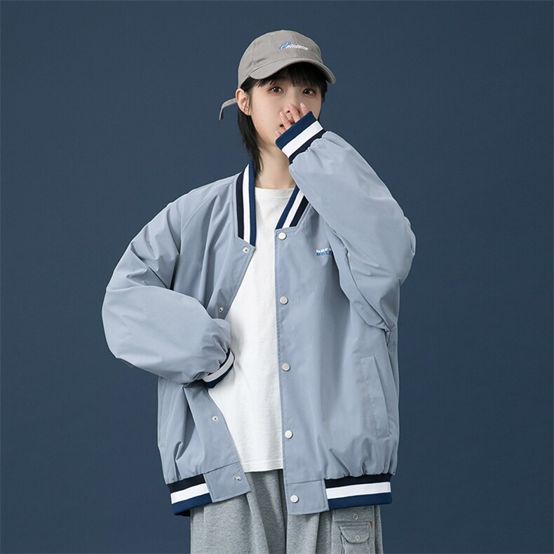 新款上市潮牌男女春季上衣宽松休闲夹克外套CYJK2126-P45,男装夹克,电商A128