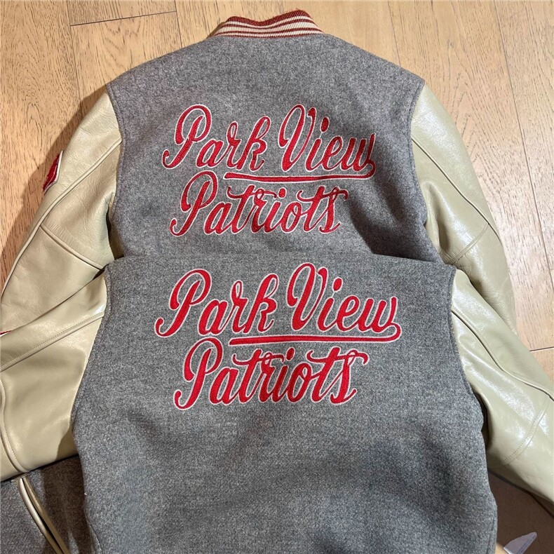 1506-1/MF9161原版做工/P89重磅头层pu皮袖复古厚棉服男女棒球服,男装皮衣,星座1506-1