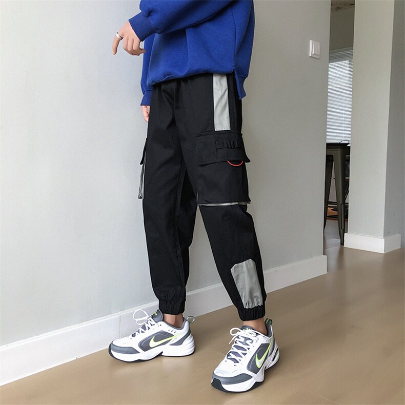 港风男裤九分裤休闲裤哈伦长裤工装裤子D309-2KZ01,男装休闲裤,电商D321A
