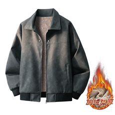 3D图皮夹克外套秋冬加绒复古百搭机车服皮衣A025-HY1739-P95，男装夹克，电商A025