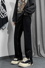 B2212022秋冬美式ins高街小众拉链牛仔裤LK22077-P65控88，男装牛仔裤，电商B221