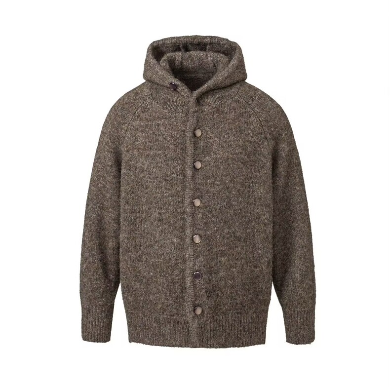MM299-P80美式复古新款休闲慵懒风针织开衫连帽毛衣,男装针织衫/毛衣,星座617A-2