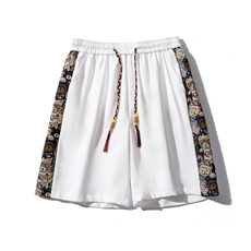 1小熊短袖衬衫男+短裤大码M-5XL套装92%聚酯纤维8%氨纶TZ77057P70，男装牛仔裤，星座226-2