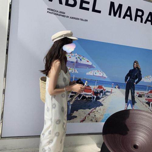 笑脸开叉吊带裙，女装背心吊带，XTZ style