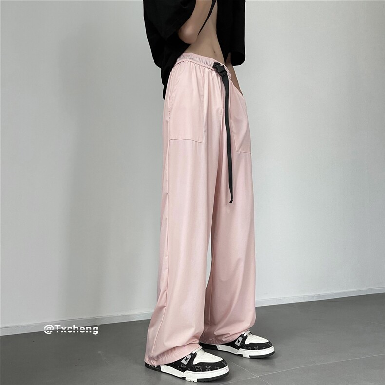 2023夏季新款宽松速干冰丝裤潮流百搭长裤B315-K23368-p40控58,男装休闲裤,电商B315