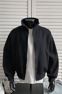 加绒拉链重磅奥粒绒结构款500克开衫卫衣外套 RH5332JR-P65图片