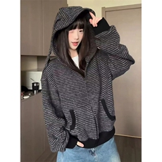 网图原版兔毛绒兔耳朵卫衣开衫外套W1593/特P80，女装短外套，电商B350