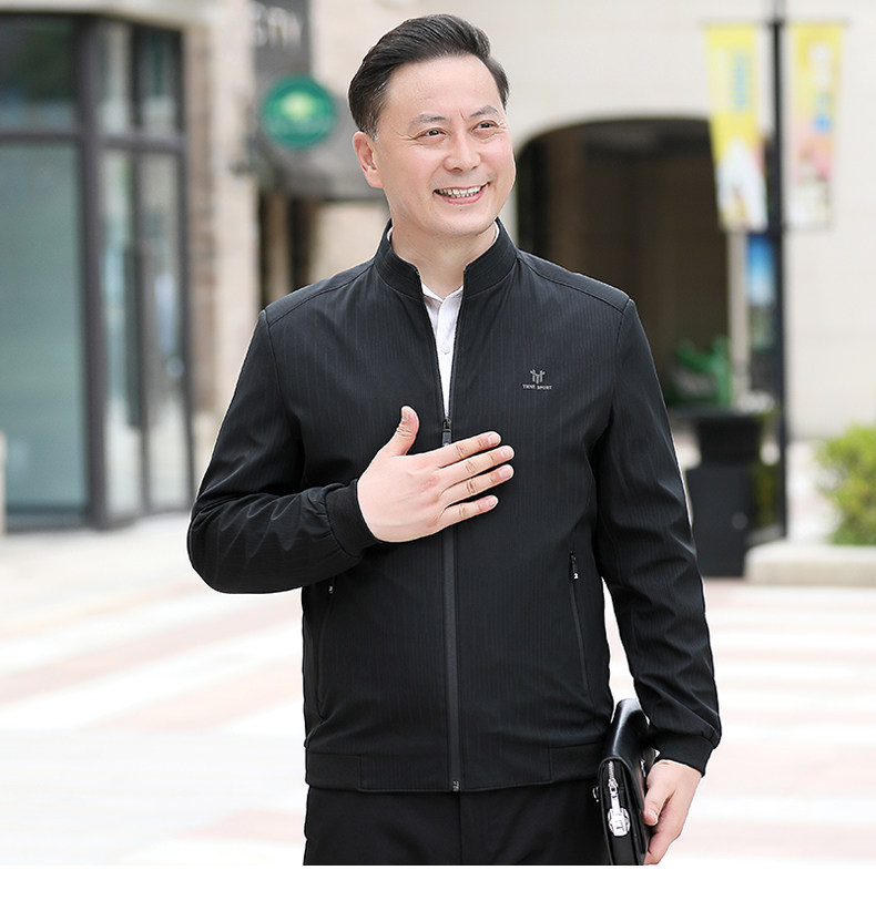 NN9955钱塘2020-3秋季薄款时尚休闲简约中年男士百搭夹克P67,男装夹克,钱塘207-3