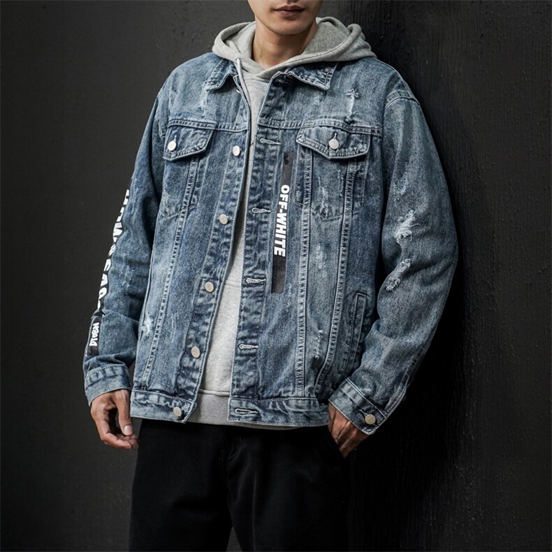 jk302-p95--限价128黑墙牛仔夹克肥仔秋款量足印花大码，男装夹克，星座103A