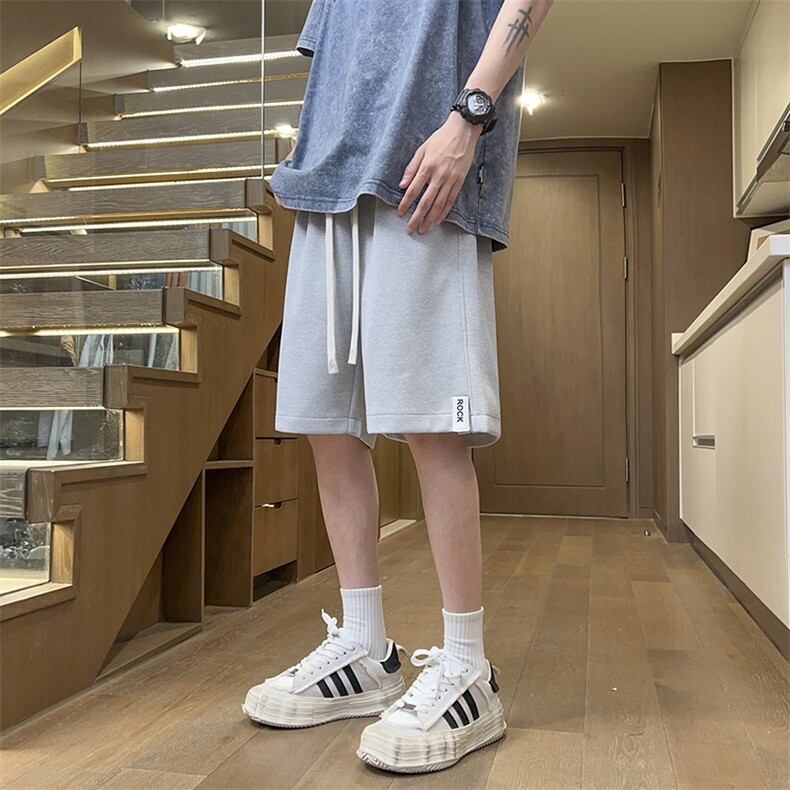 港风休闲裤高街五分裤宽松沙滩裤直通短裤DK135P30,男装牛仔裤,星座1204-3