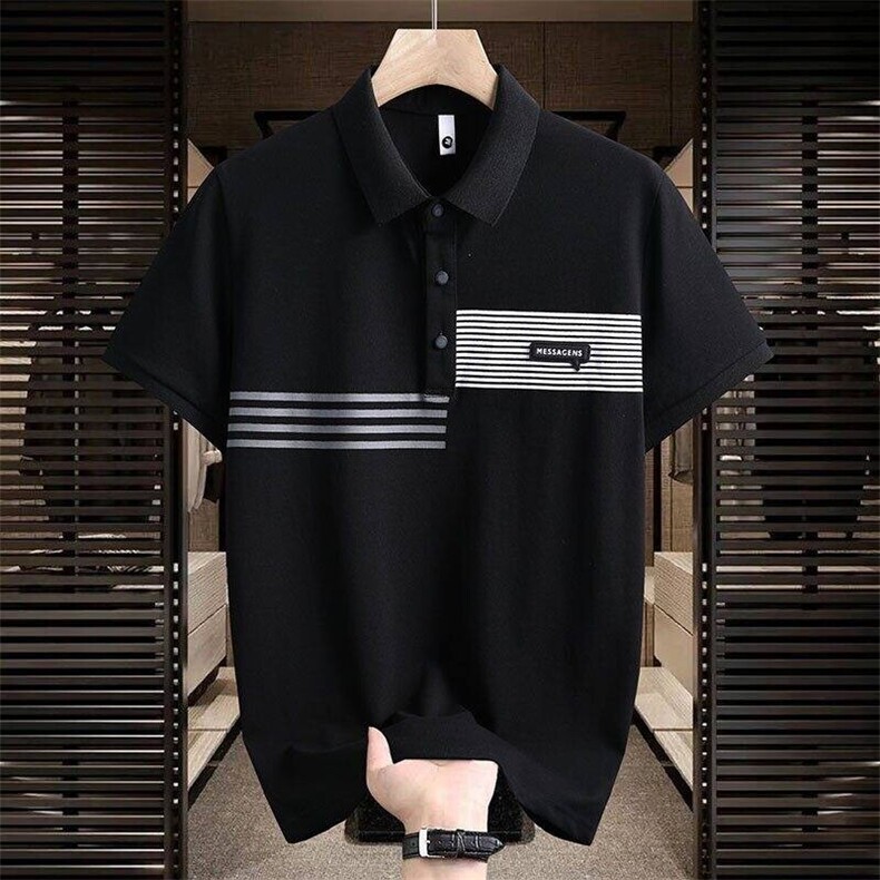 25052-P40夏季时尚休闲T恤男POLO衫 欧货潮牌商务休闲短袖T恤图片