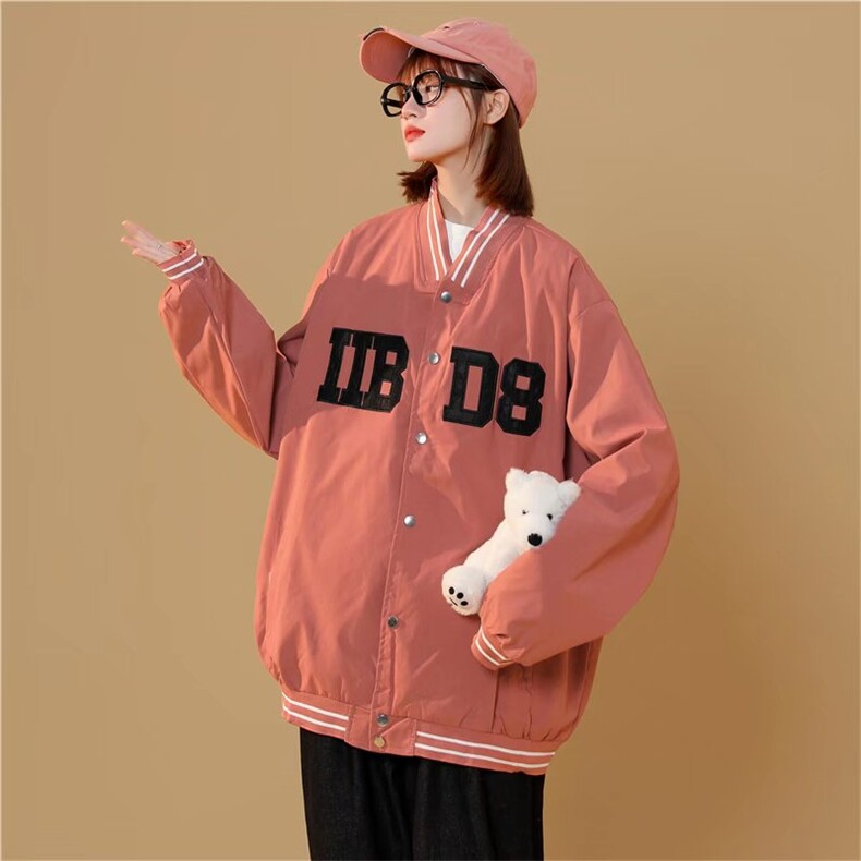 2025春季新品男夹克外套棒球服情侣款时尚棒球服港风宽松上衣男女,男装夹克,星座1210-1