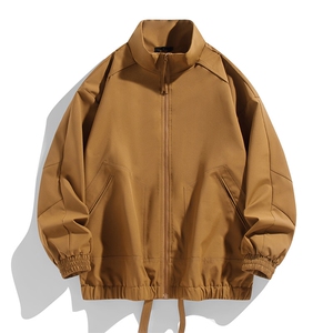 新款中性风户外夹克男立领纯色上衣冲锋衣外套DSA157B-JK7822-P60图片
