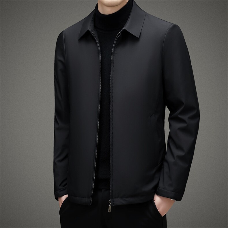 BAMJ-92202钱塘2020-2中年男士冬季厚款翻领简约百搭羽绒服P145,男装羽绒服,钱塘207-2