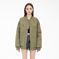 现货2色秋冬带帽可拆卸飞行服外套棉服夹克，男装夹克，电商A105