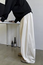 水洗棉宽松休闲裤男百搭阔腿长裤子K0035/P53，男装休闲裤，电商D202-1