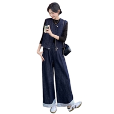 2025秋冬款牛仔套装2602-P175-K248，女装套装/套裙，2D013