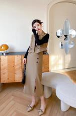 2023年女人味两件套连衣裙，女装连衣裙，贻思茗