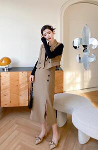 2023年女人味两件套连衣裙图片