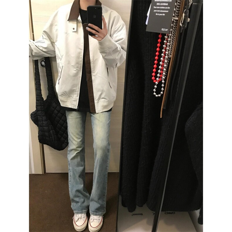 【有货】灰色棒球服外套男春秋款cleanfit飞行员夹克JKA678LL-P75,男装夹克,星座1007（原301D）