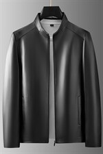 D66MJ21065海宁皮衣男绵羊皮夹克外套韩版修身商务男装P830，男装皮衣，电商B360