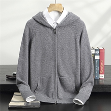 2025年秋季新款百搭男士拉链外套，男装针织衫/毛衣，绒誉暖羊绒