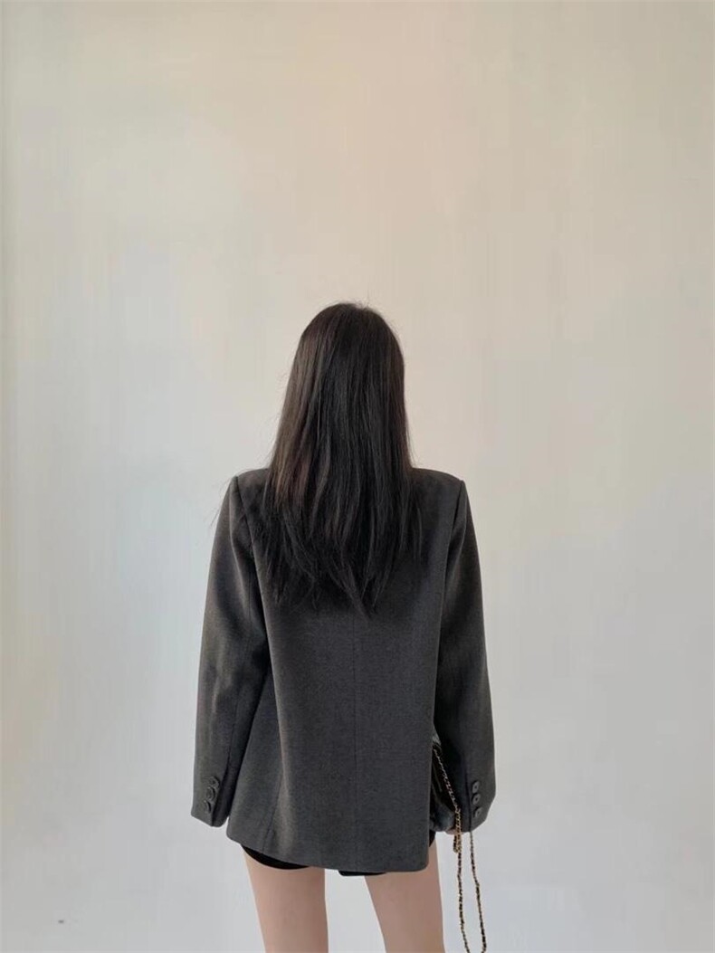 拼接设计外套，其它，HE